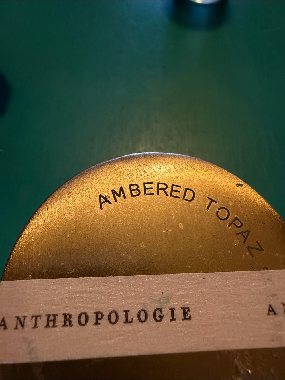 Ambered Topaz Anthropologie
Candle